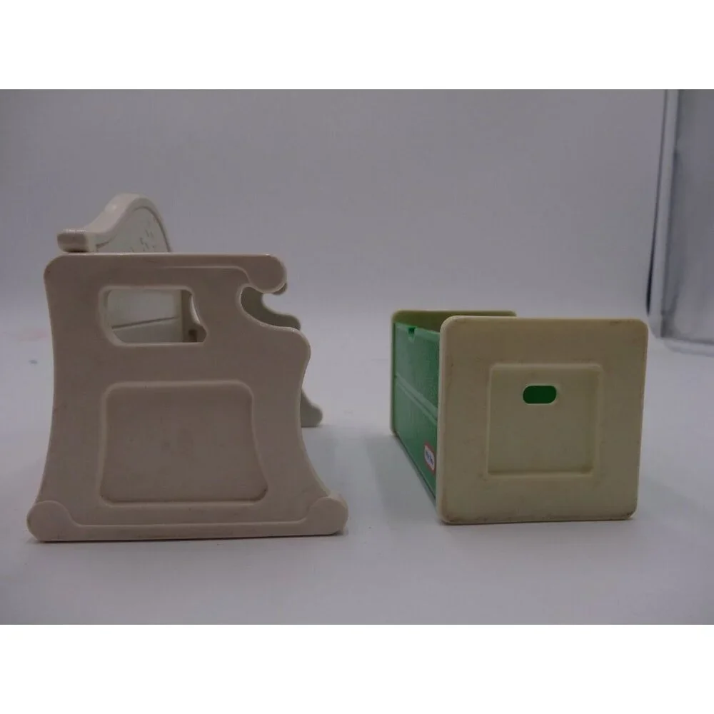 Little Tikes Dollhouse Toy Box Green White 4